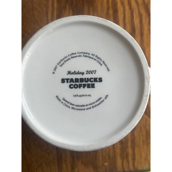 Starbucks Candy Cane Striped Red And White Christmas Holiday Coffee Mugs Two - Picture 8 of 9